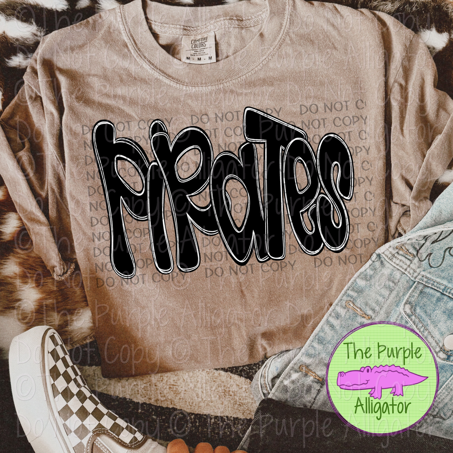 Pirates Funky Doodle Mascot School Spirit 1224 (d2f SWD)