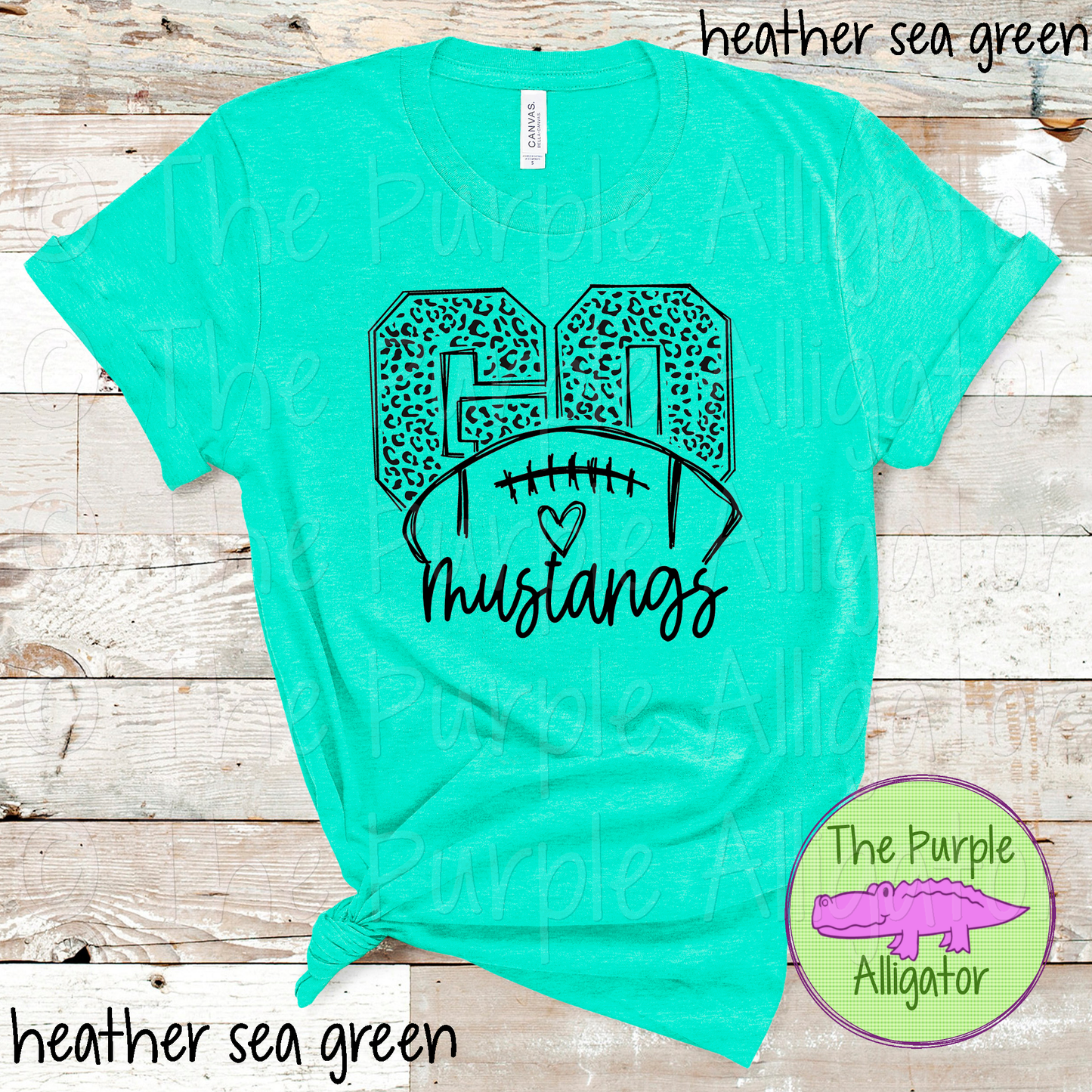 GO Leopard Football Mustangs Mascot School Spirit 0924 (d2f TPA)