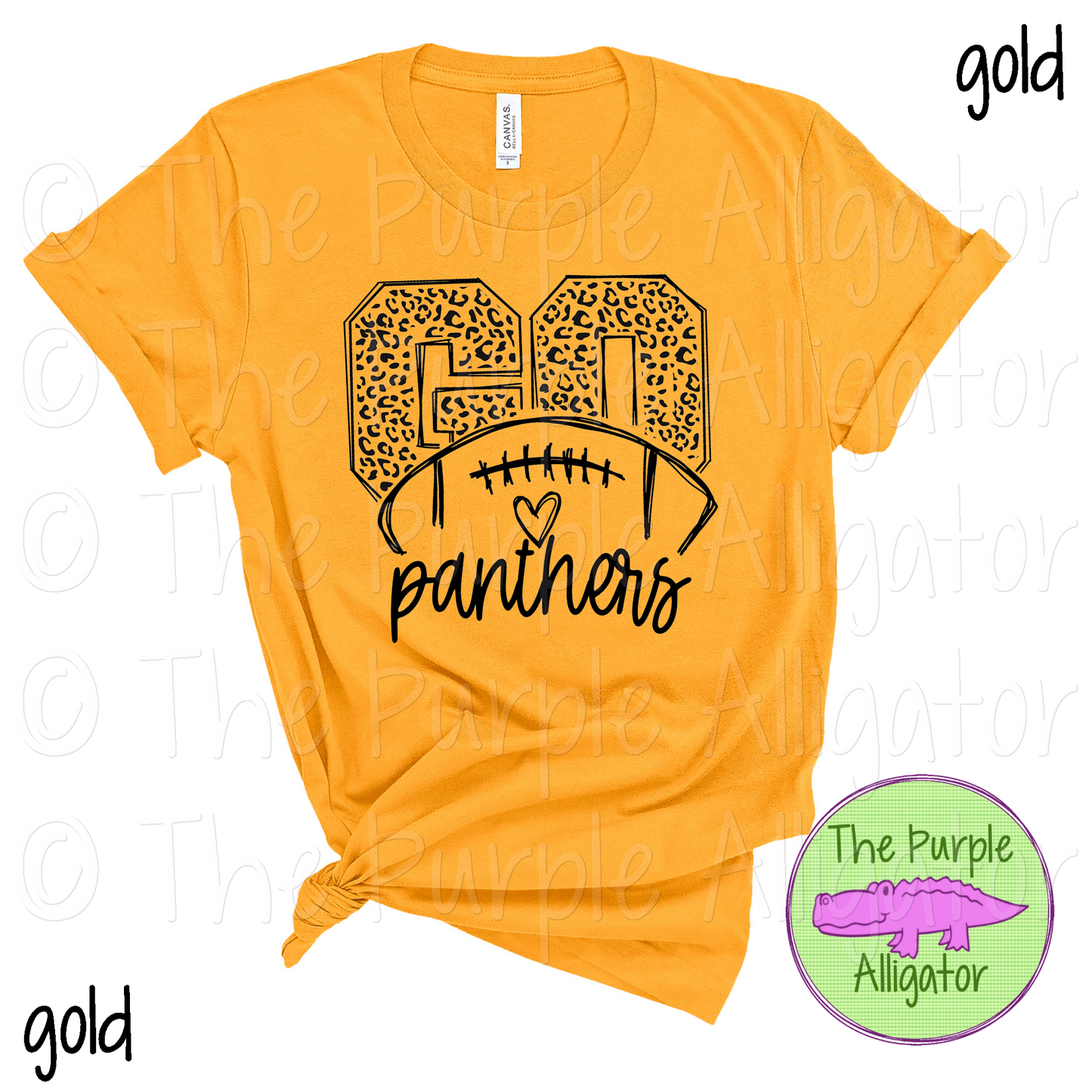 GO Leopard Football Panthers Mascot School Spirit 0924 (d2f TPA)