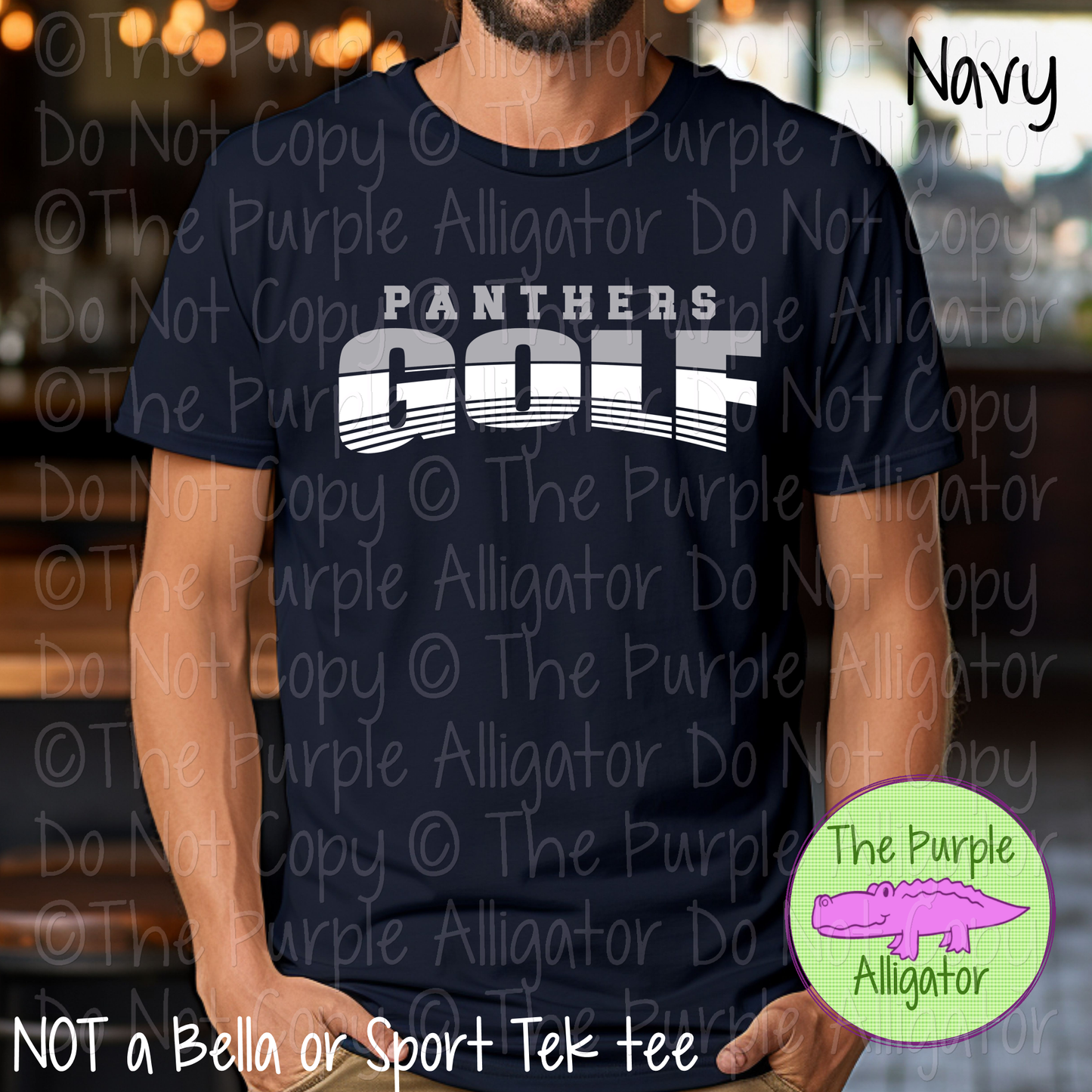 Panthers Golf SC3 Mascot School Spirit - CHOOSE YOUR DESIGN COLORS - 0625 (d2f TPA)