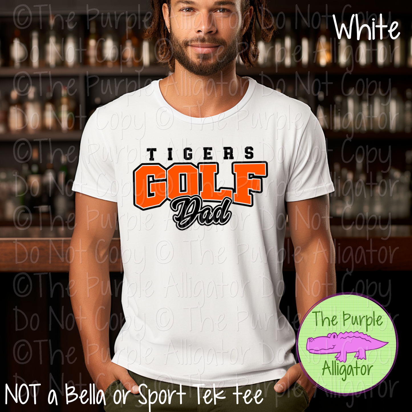Tigers Golf Dad SC12 Mascot School Spirit Wear Team Gear - CHOOSE YOUR DESIGN COLORS - 0525 (d2f TPA)
