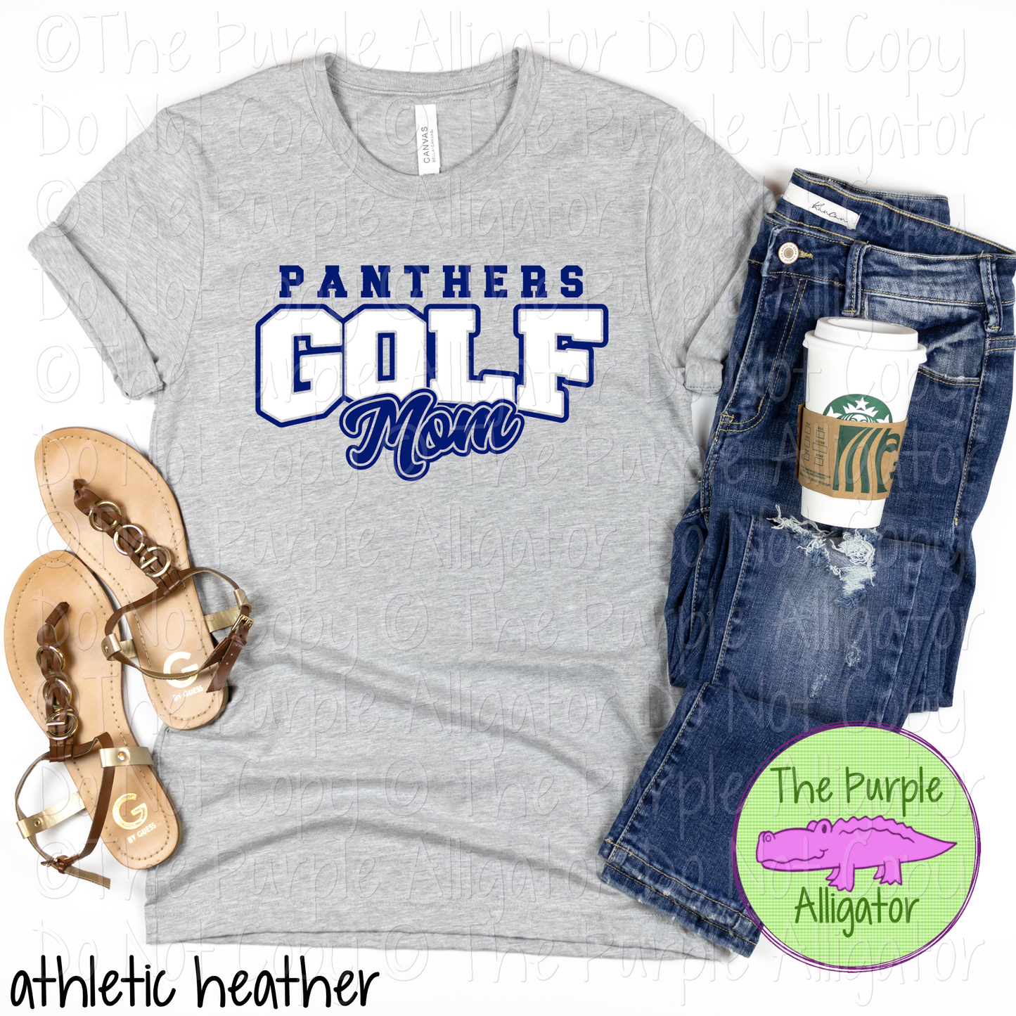 Panthers Golf Mom SC11 Mascot School Spirit Wear Team Gear - CHOOSE YOUR DESIGN COLORS - 0525 (d2f TPA)