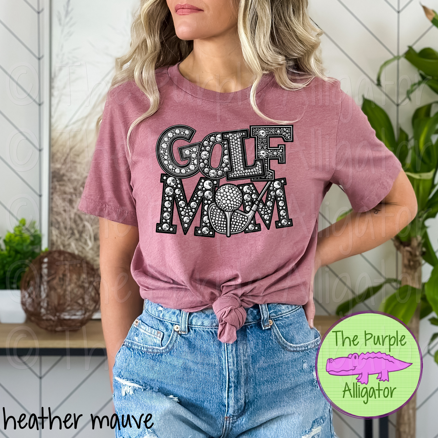 Golf Mom Faux Rhinestone (d2f TED)