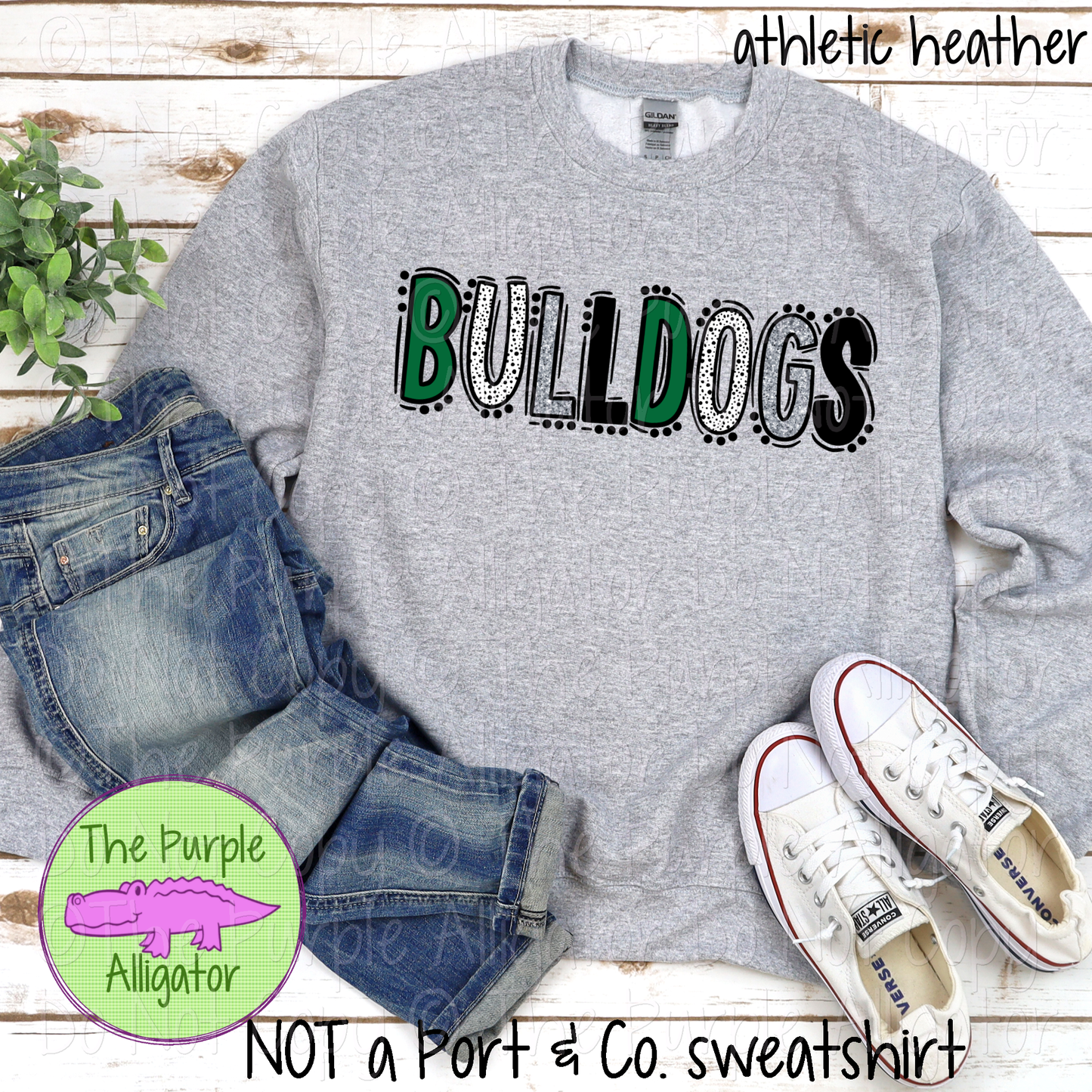 Bulldogs Go Team Dots - Choose Your School's Colors - Mascot School Spirit 0225 (d2f TPA)