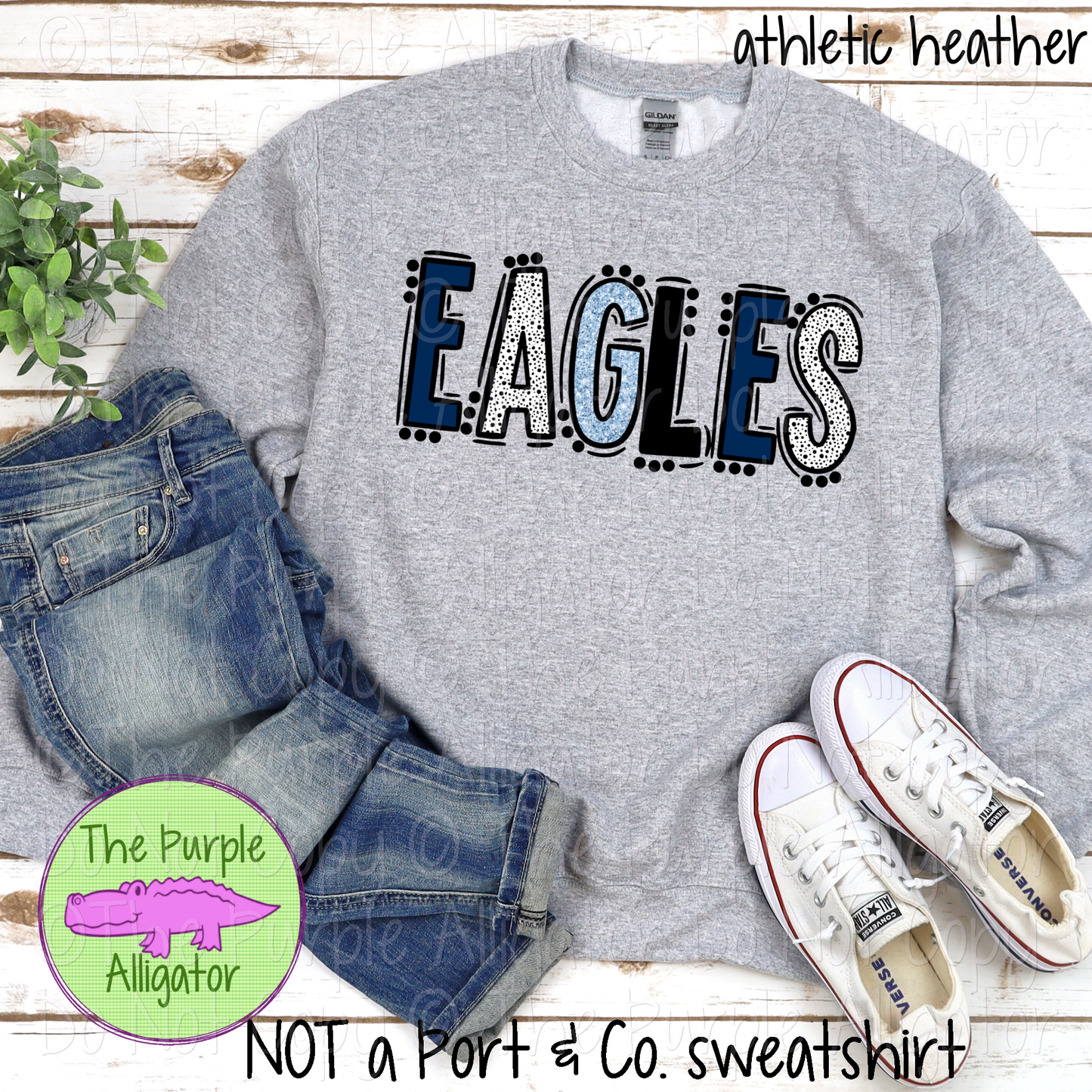 Eagles Go Team Dots Mascot School Spirit 0225 (d2f TPA)