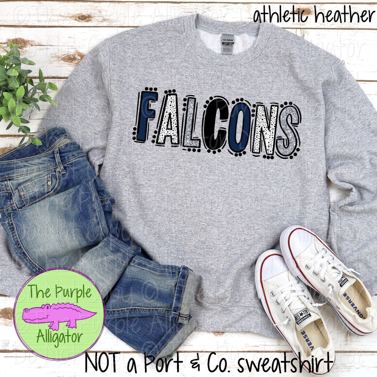 Falcons Go Team Dots Mascot School Spirit 0225 (d2f TPA)