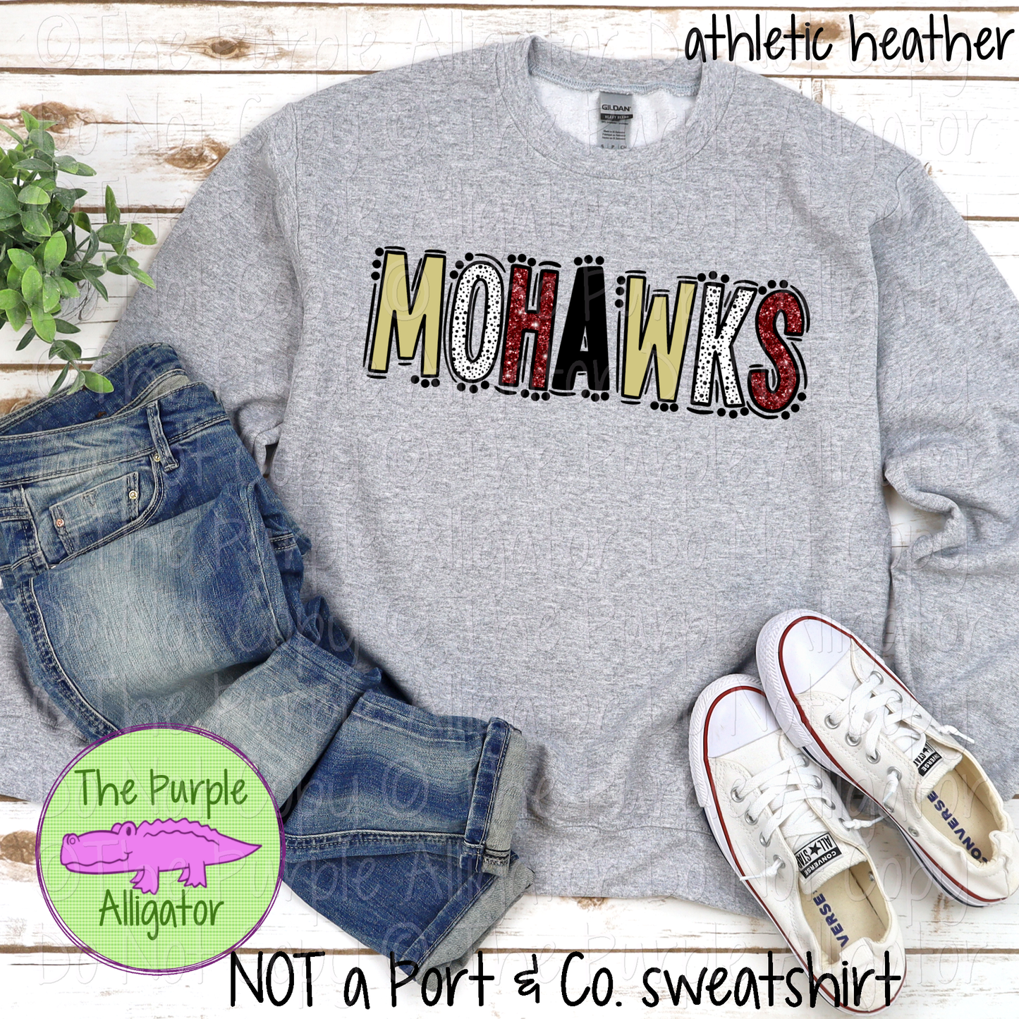 Mohawks Go Team Dots Mascot School Spirit 0225 (d2f TPA)