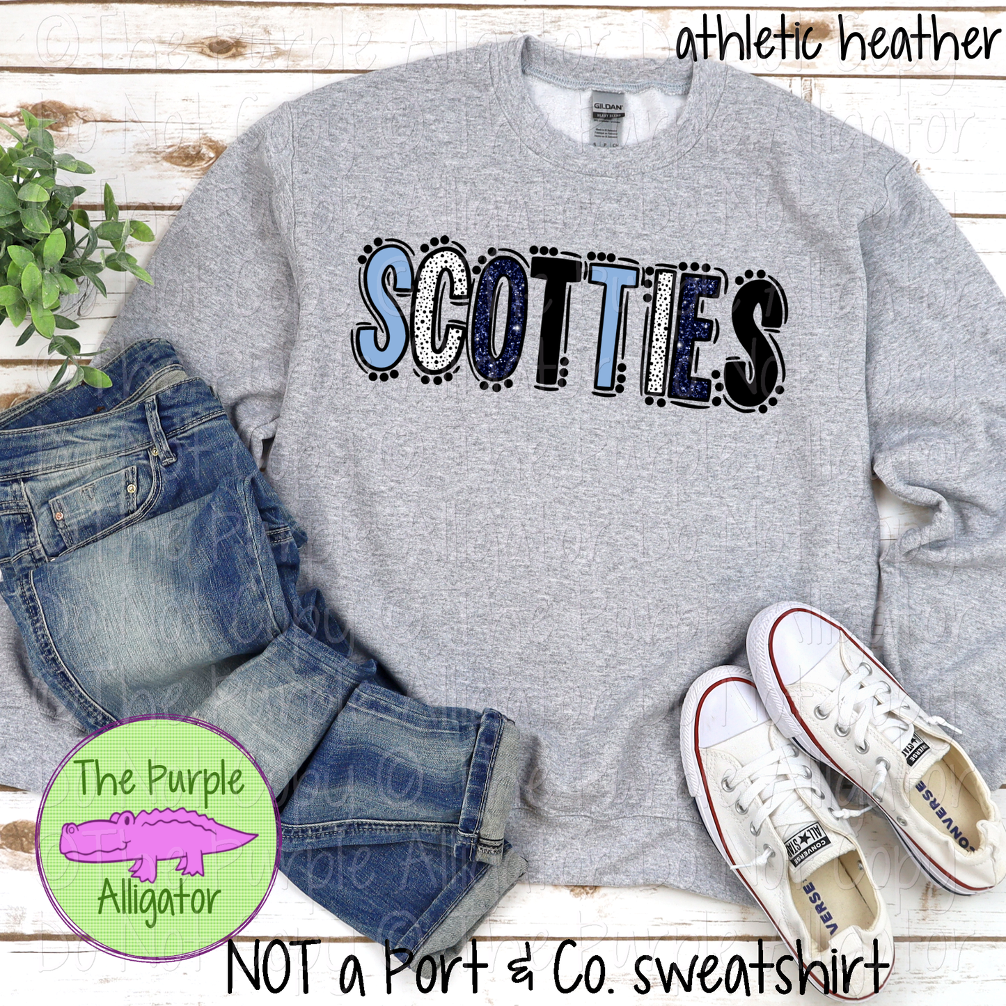 Scotties Go Team Dots Mascot School Spirit 0225 (d2f TPA)