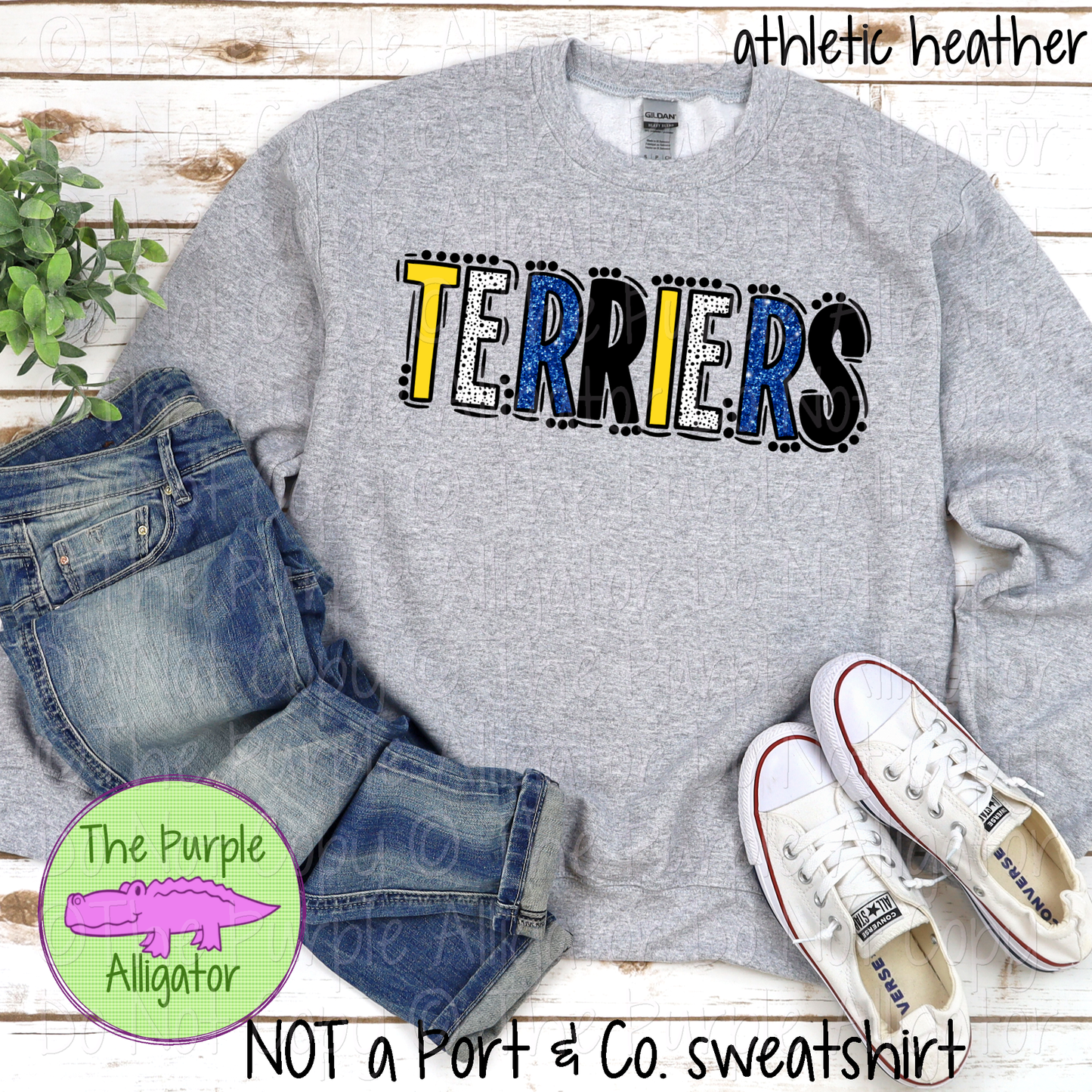 Terriers Go Team Dots Mascot School Spirit 0225 (d2f TPA)