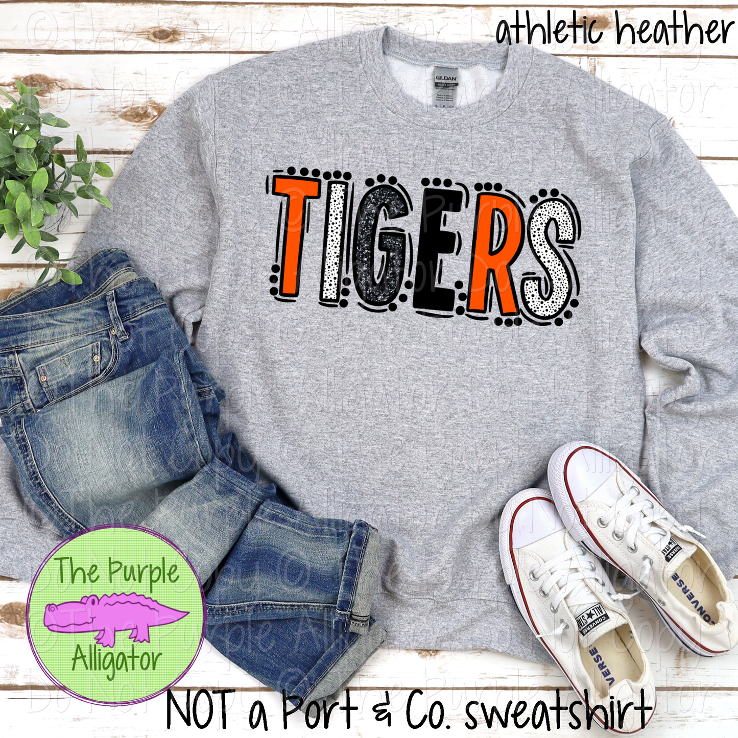 Tigers Go Team Dots - Choose Your School's Colors - Mascot School Spirit 0225 (d2f TPA)