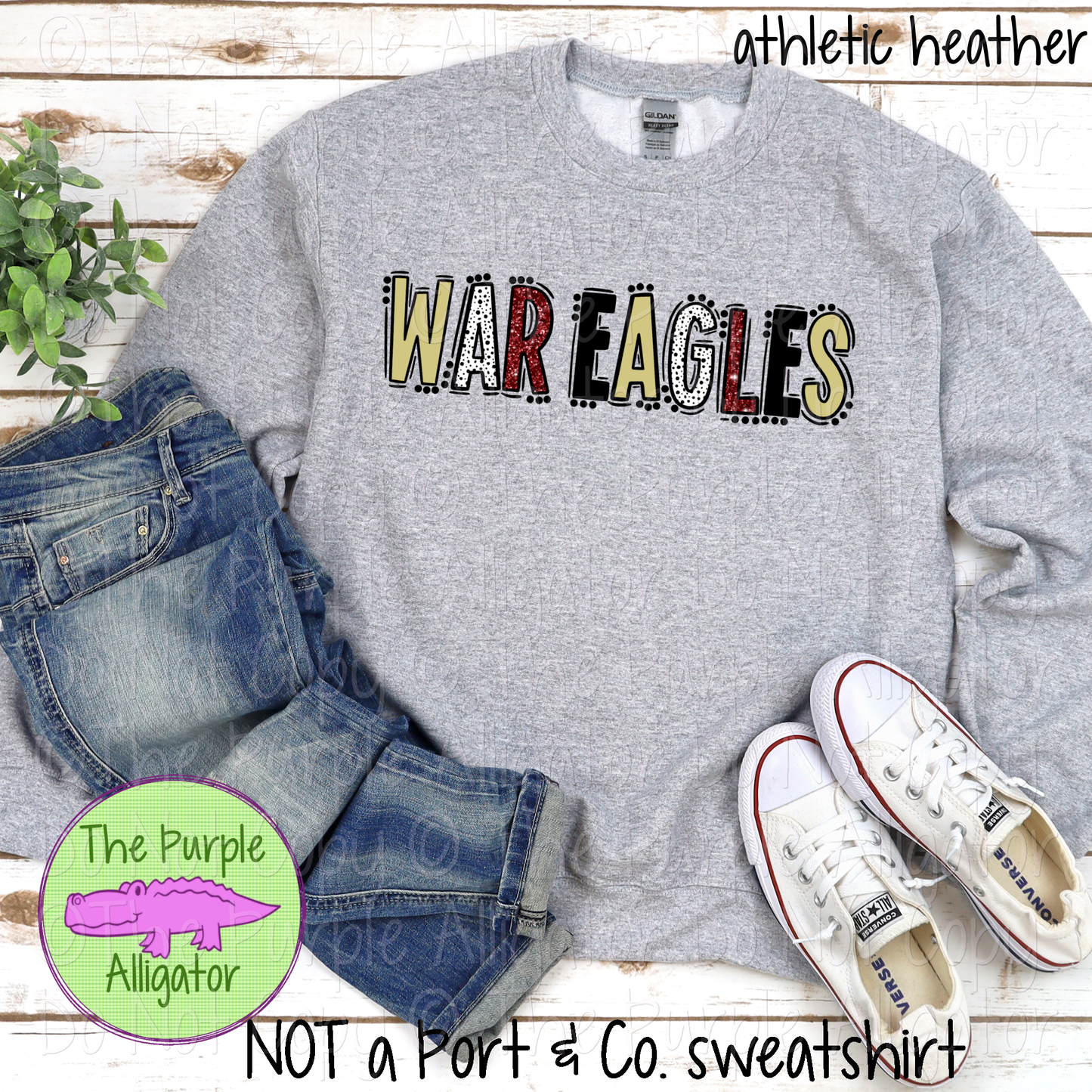 War Eagles Go Team Dots Mascot School Spirit 0225 (d2f TPA)