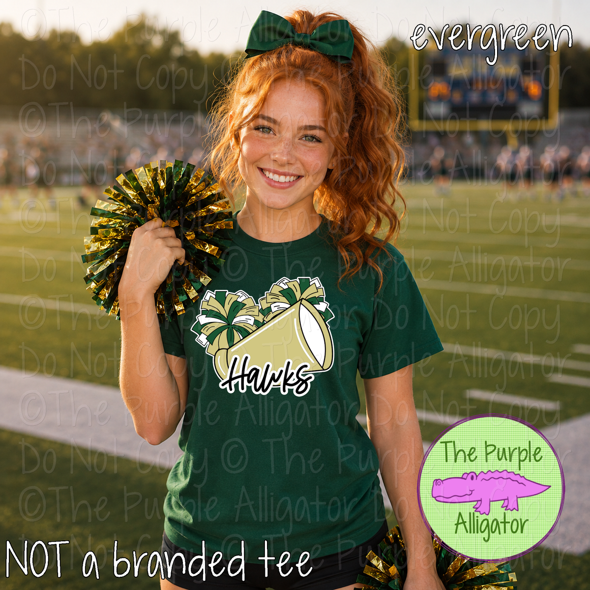 Hawks Spirit Shout – Custom Cheer Spirit Wear Mascot Apparel 0926 TPA