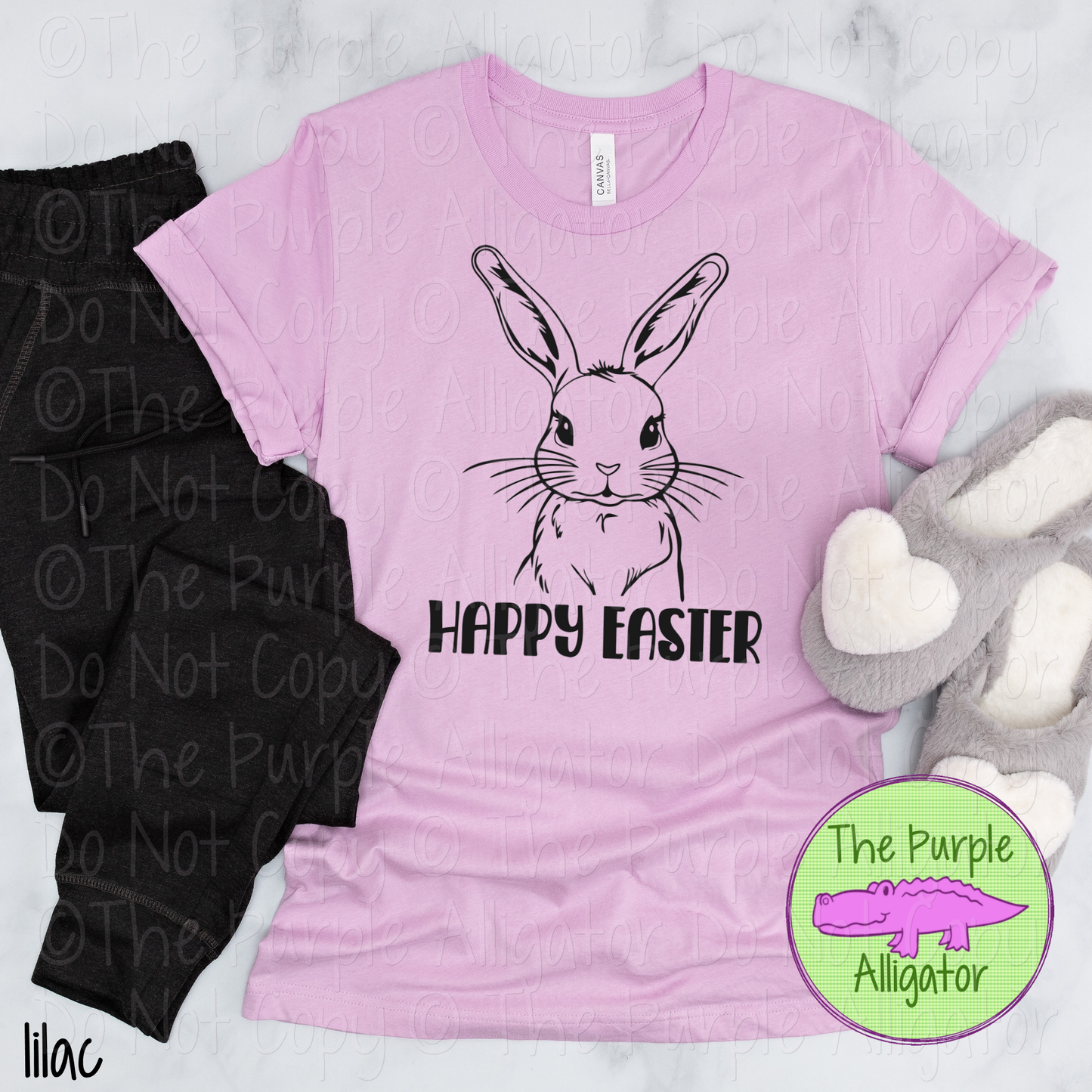 Happy Easter Bunny 6 Minimal Easter Design 0324 TAS