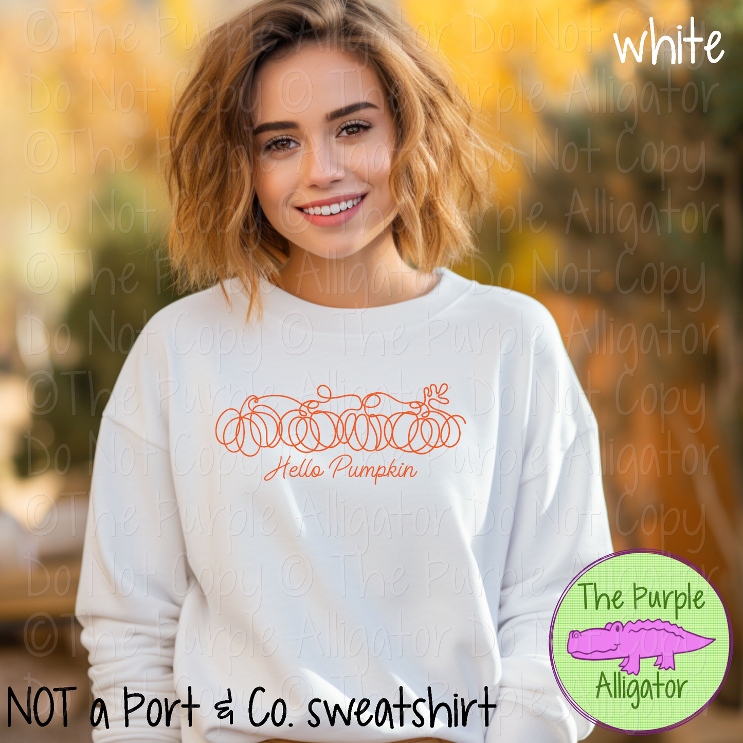 Hello Pumpkin Line Art Minimalist Fall Graphic Shirt Pumpkin Outline Design 1122 FS