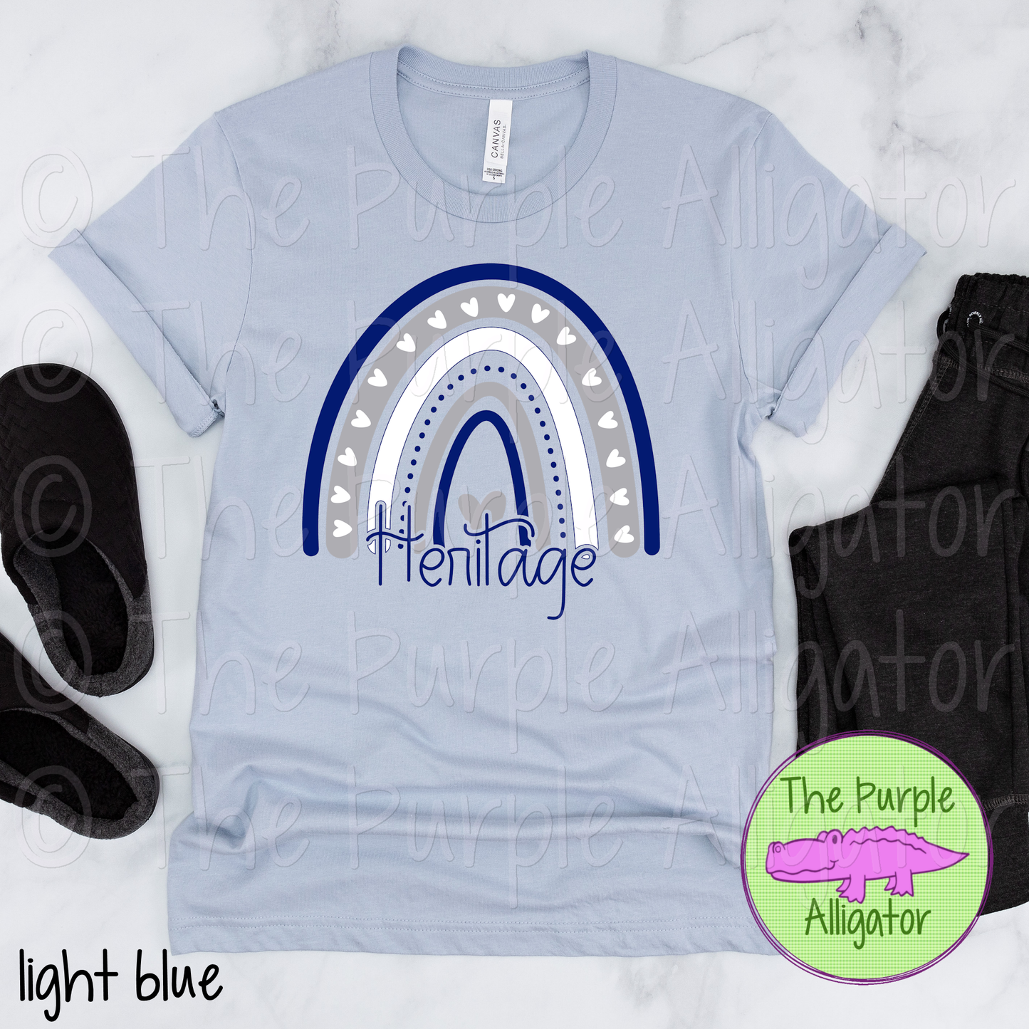 Heritage Boho Rainbow | 3-Color School Rainbow Spirit Wear Design 0824 (d2f TPA)