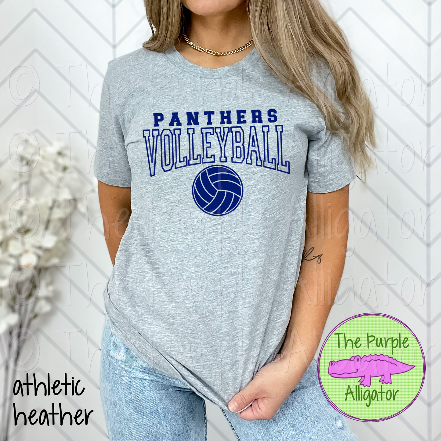 Panthers Volleyball SC49 Mascot School Spirit - CHOOSE YOUR DESIGN COLOR (d2f TPA)
