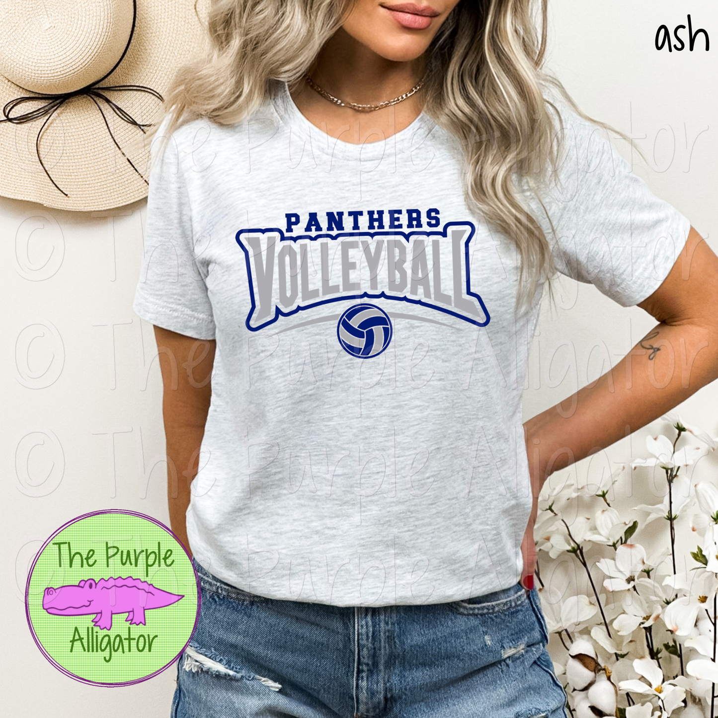 Panthers Volleyball SC55 Mascot School Spirit - CHOOSE YOUR DESIGN COLORS (d2f TPA)