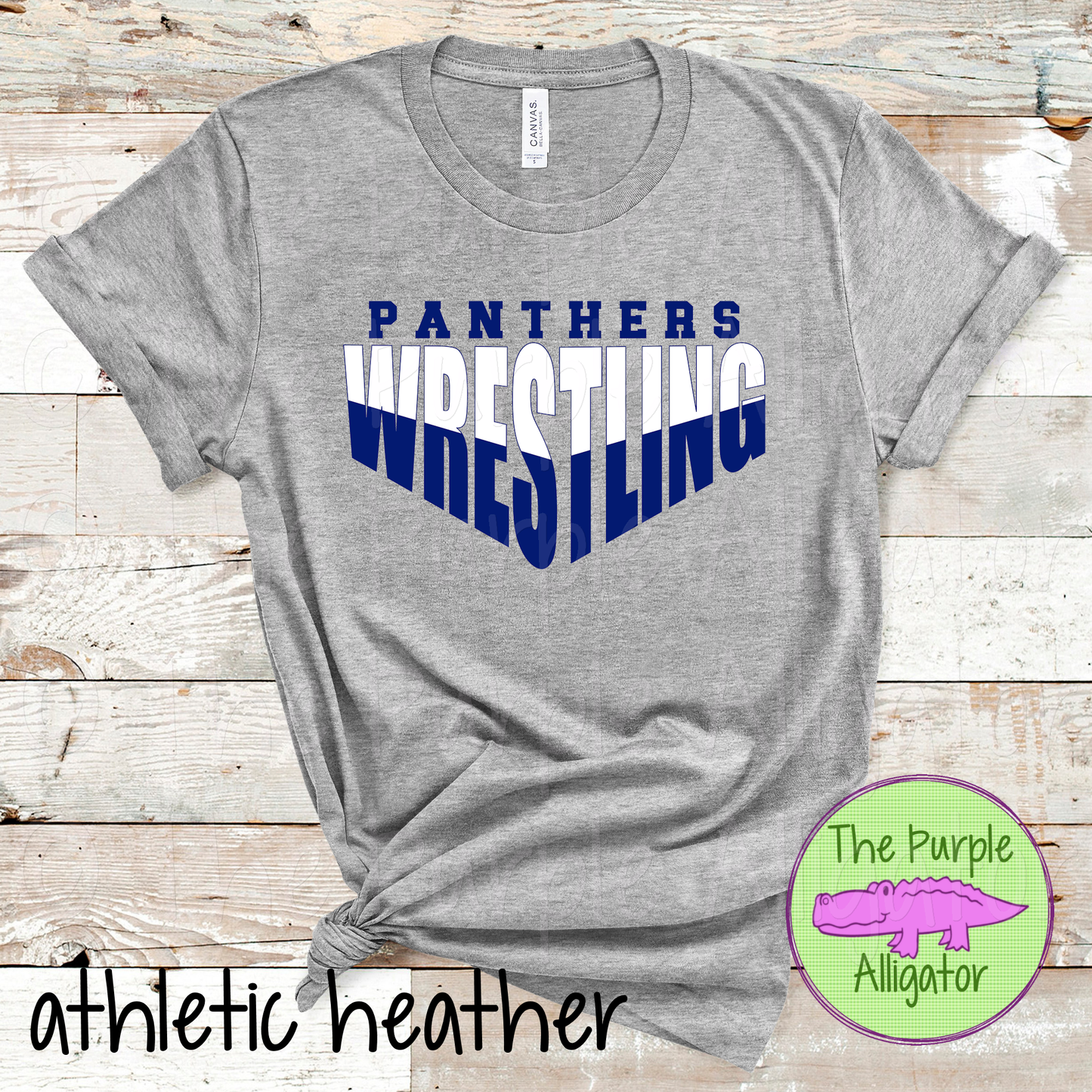 Panthers Wrestling SC6 Mascot School Spirit - CHOOSE YOUR DESIGN COLORS (d2f TPA)