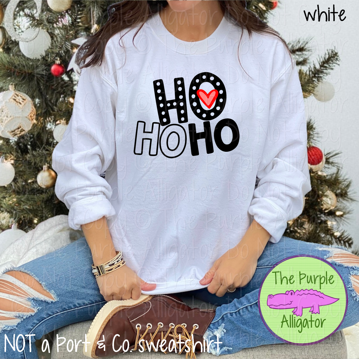 Ho Ho Ho Dots Christmas Shirt and Sweatshirt 1118 SCA