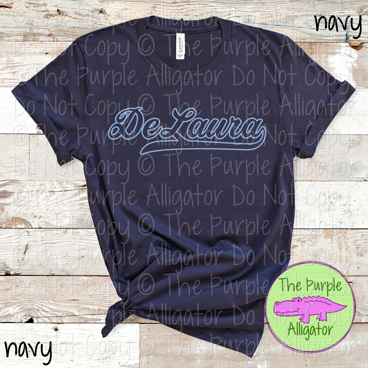 DeLaura Hollow Swash School Spirit Wear Team Swag - CHOOSE YOUR DESIGN COLOR - 0625 (d2f TPA)