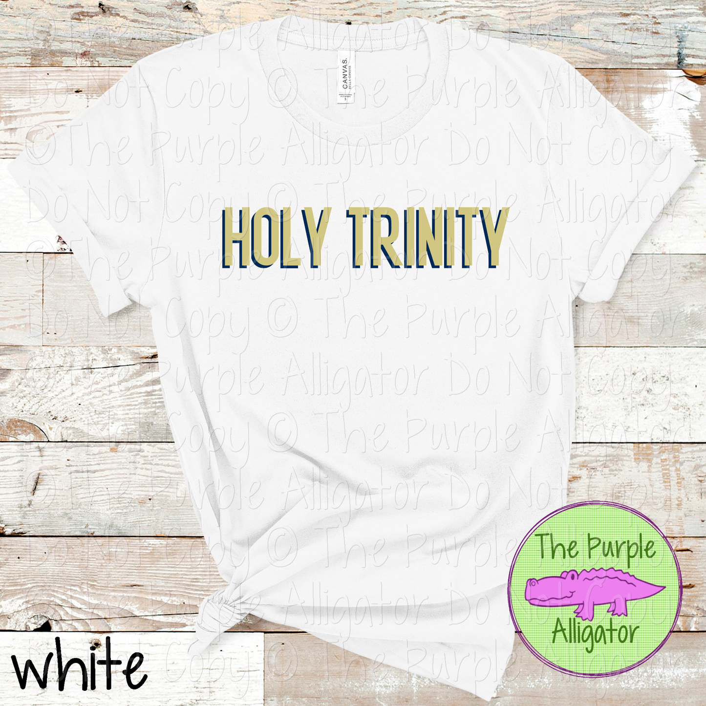 Holy Trinity NF Two-Tone Offset Spirit Design | Bold Two-Color Offset Text Design | CHOOSE YOUR DESIGN COLORS 0825 (d2f TPA)