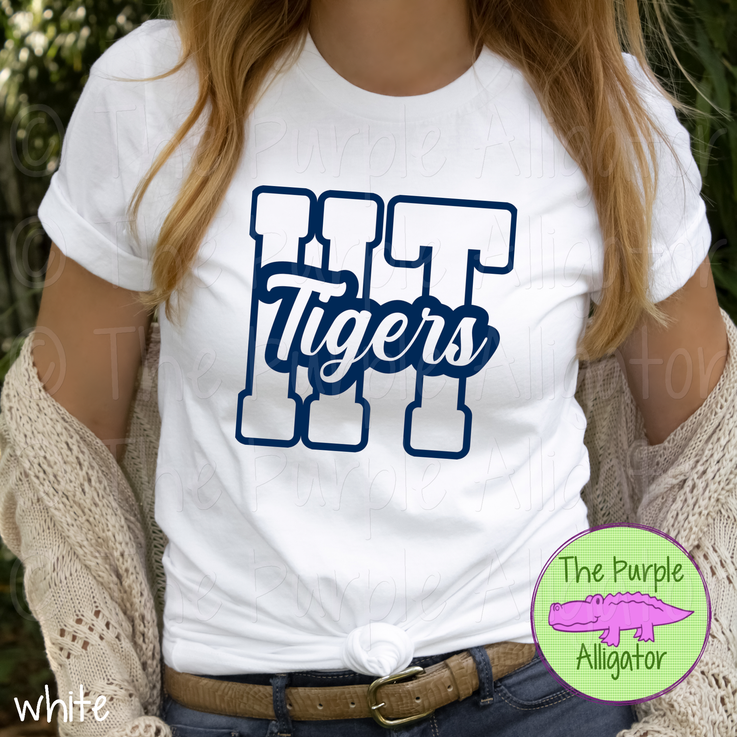 Holy Trinity HT Tigers Mascot School Spirit - CHOOSE YOUR DESIGN COLOR (d2f TPA)