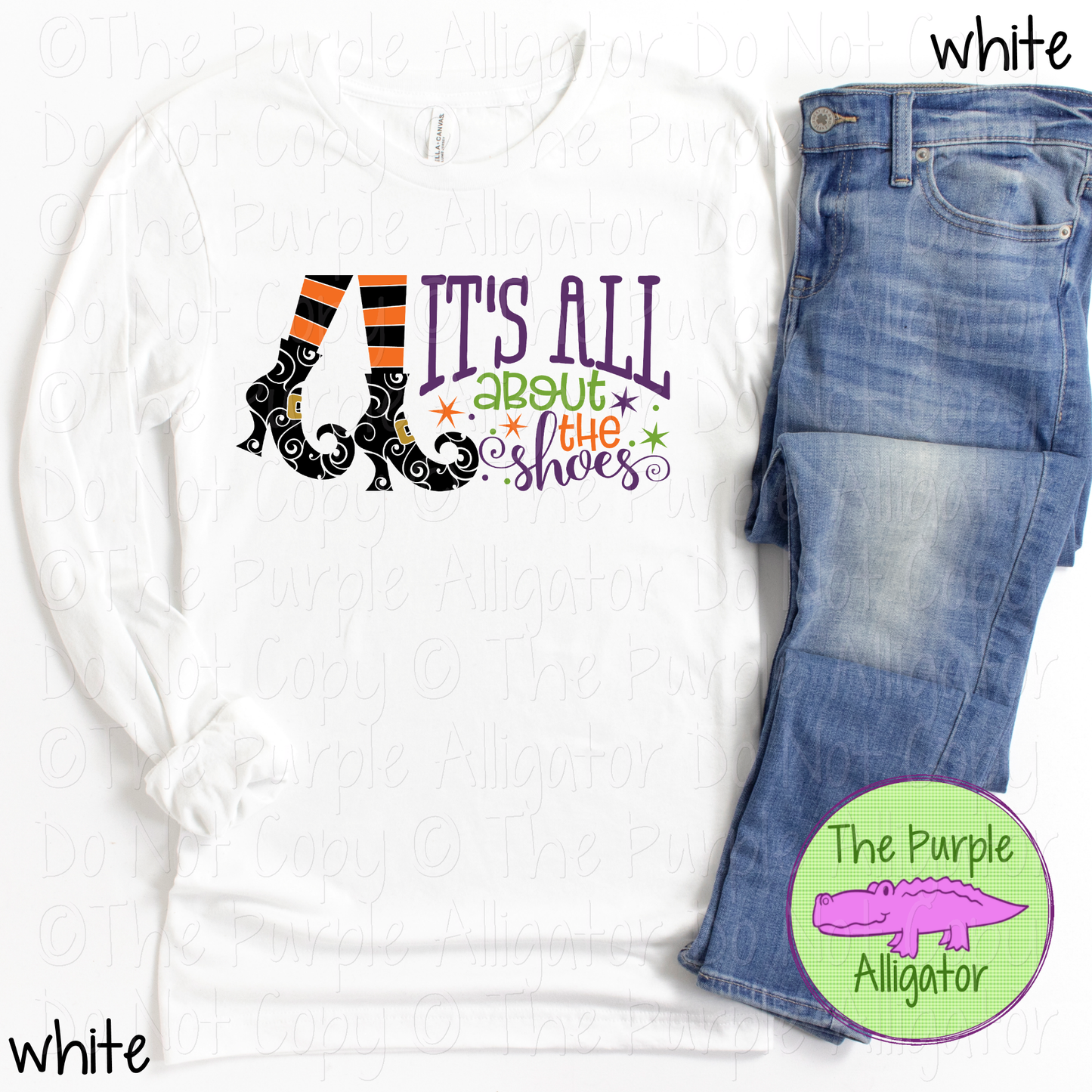 It's All About the Shoes | Witch Shoes Halloween Graphic Tee for Women 0917 IDK