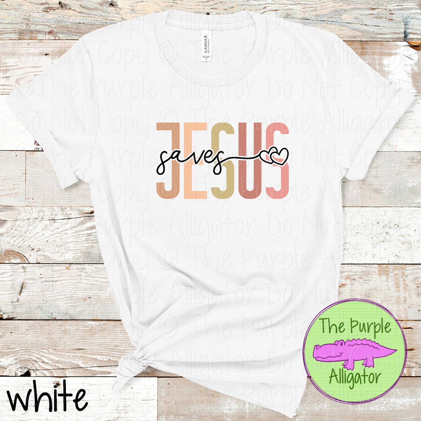 Jesus Saves Minimal Christian Faith Design 0924 DA