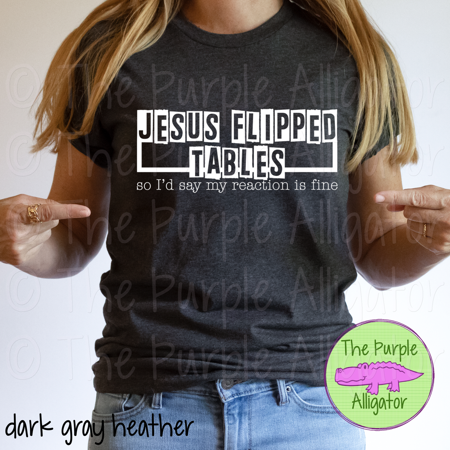 Jesus Flipped Tables - white (d2f DD)