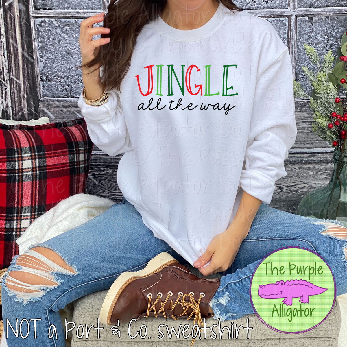 Jingle All the Way Christmas Shirt and Sweatshirt 1019 BA