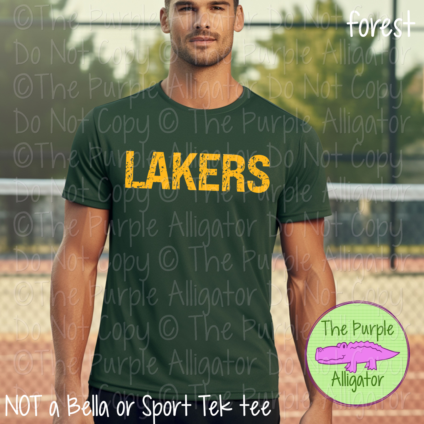 Lakers JTD Distressed Mascot School Spirit Wear CHOOSE YOUR TEXT COLOR 0225 (d2f TPA)