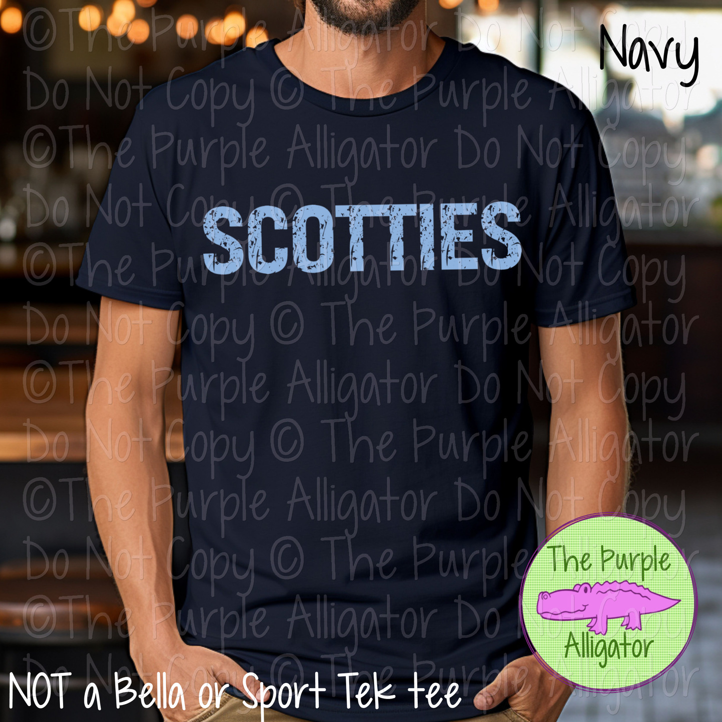 Scotties JTD Distressed Mascot School Spirit Wear CHOOSE YOUR TEXT COLOR 0225 (d2f TPA)