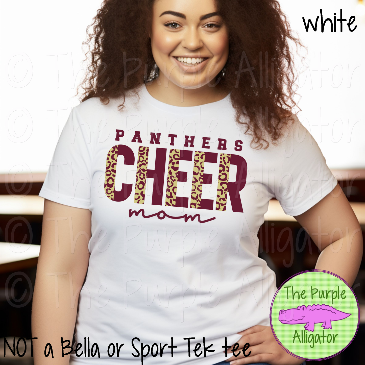 Panthers Cheer Mom SC51 Mascot School Spirit - CHOOSE YOUR DESIGN COLORS (d2f TPA)