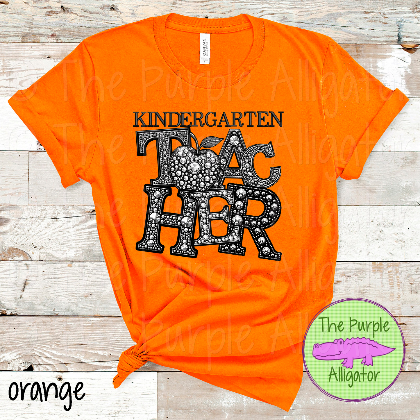 Kindergarten Teacher Faux Rhinestones (d2f TED)