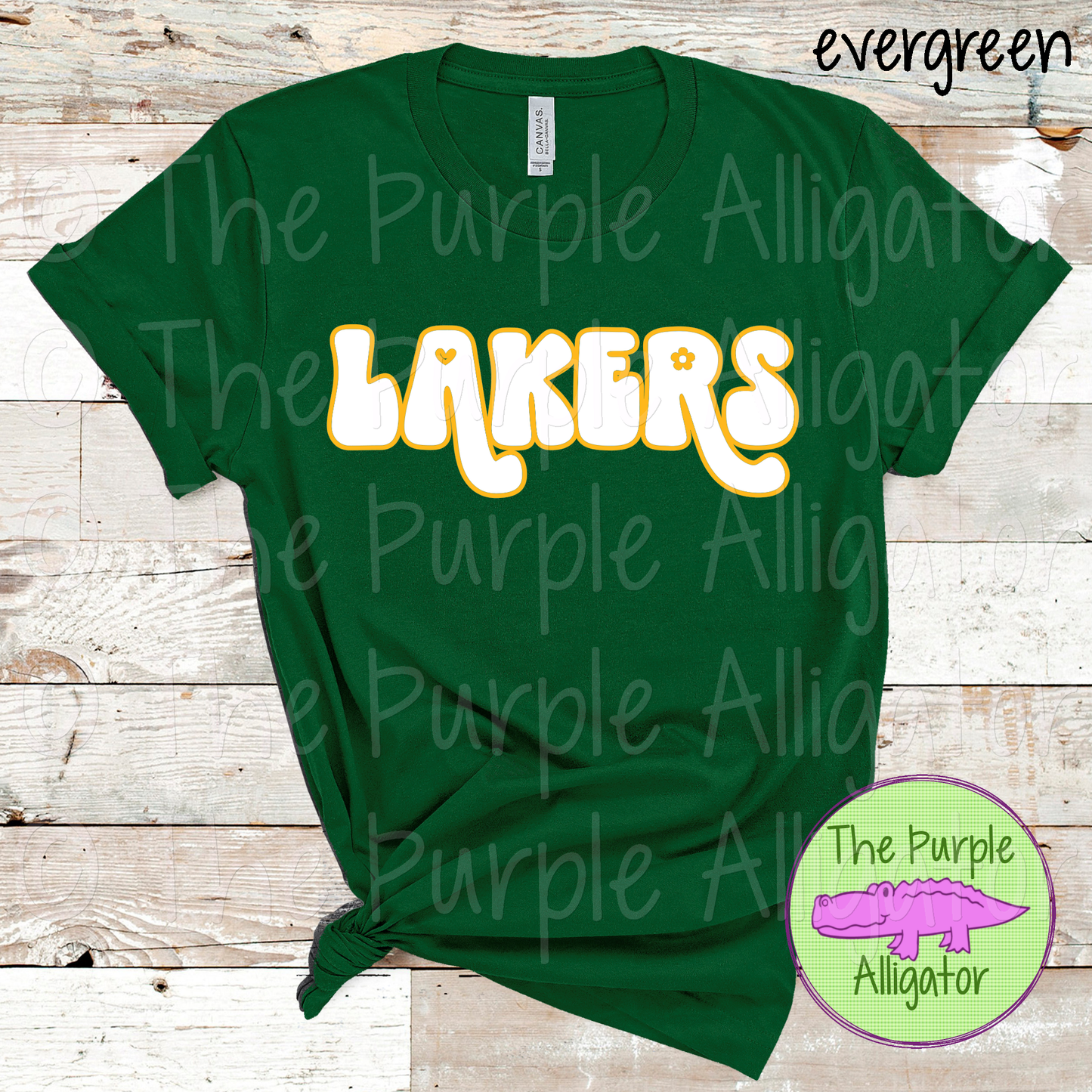 Lakers Retro Swash Spirit Wear - Custom Two-Color Design - CHOOSE YOUR DESIGN COLORS (d2f TPA)