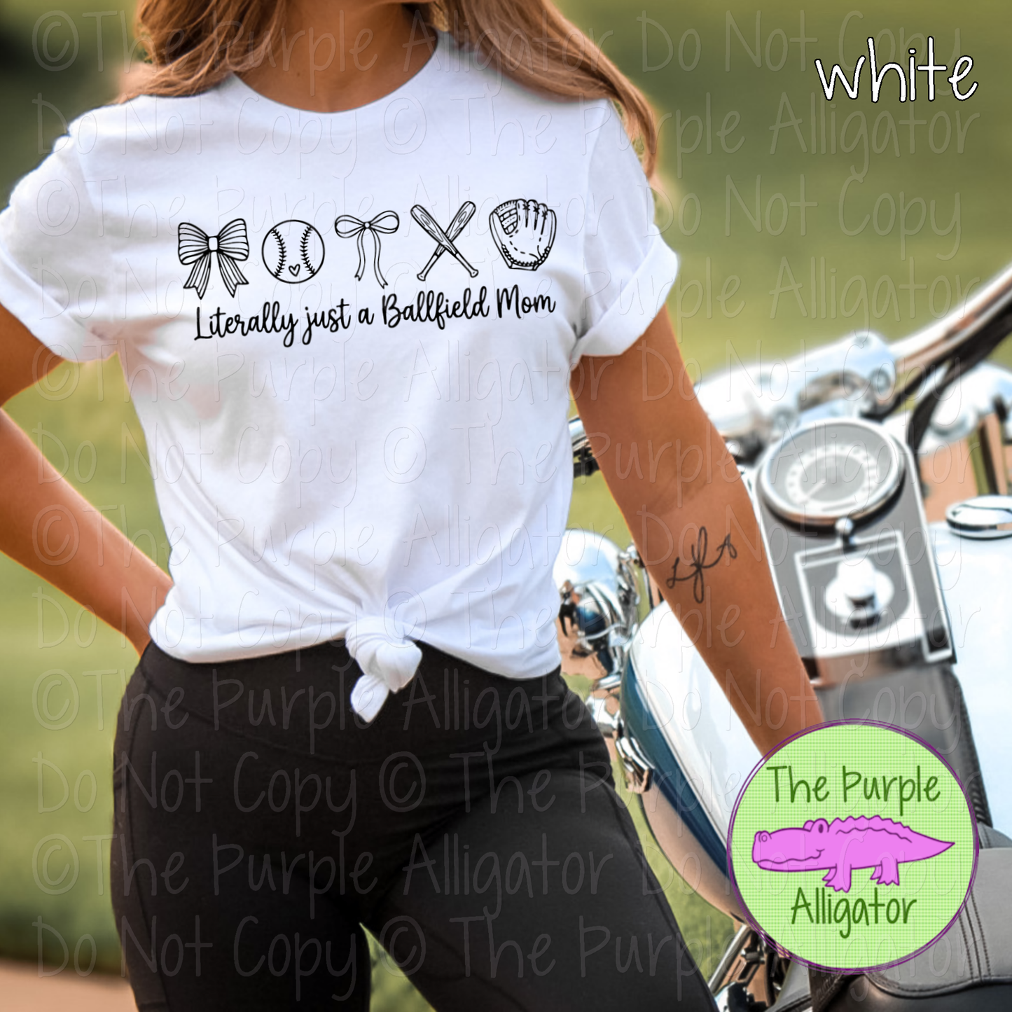 Literally Just a Ballfield Mom Baseball Mom Game Day Shirt, Baseball Lifestyle Apparel 0226 RRPS
