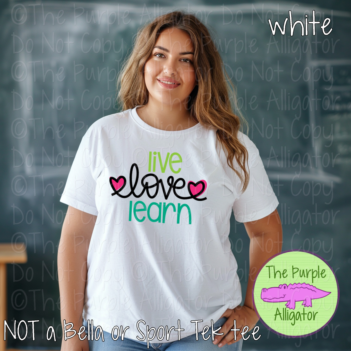 Live Love Learn Colorful Teacher Shirt Back to School Classroom Apparel 0220 IDK