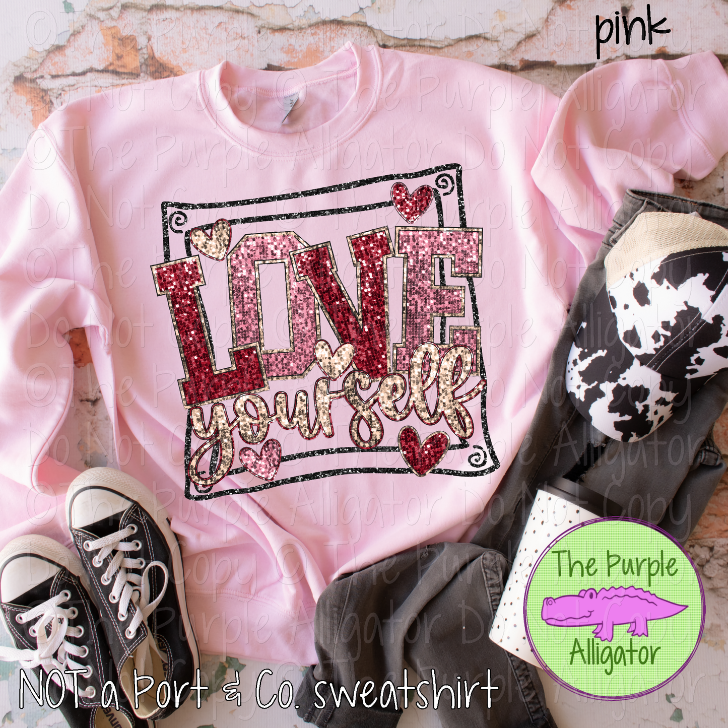 Love Yourself Faux Sparkle 0125 (d2f HMD)