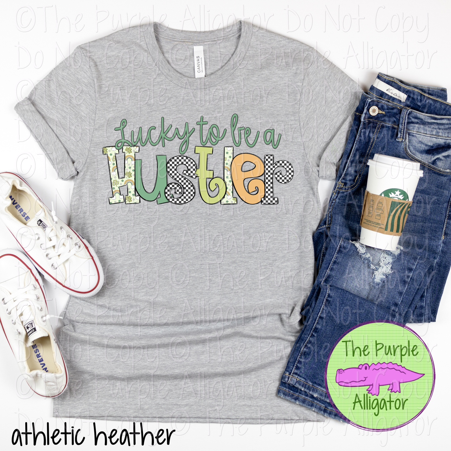 Lucky to be a Hustler Mascot School Spirit 0225 (d2f OCo)