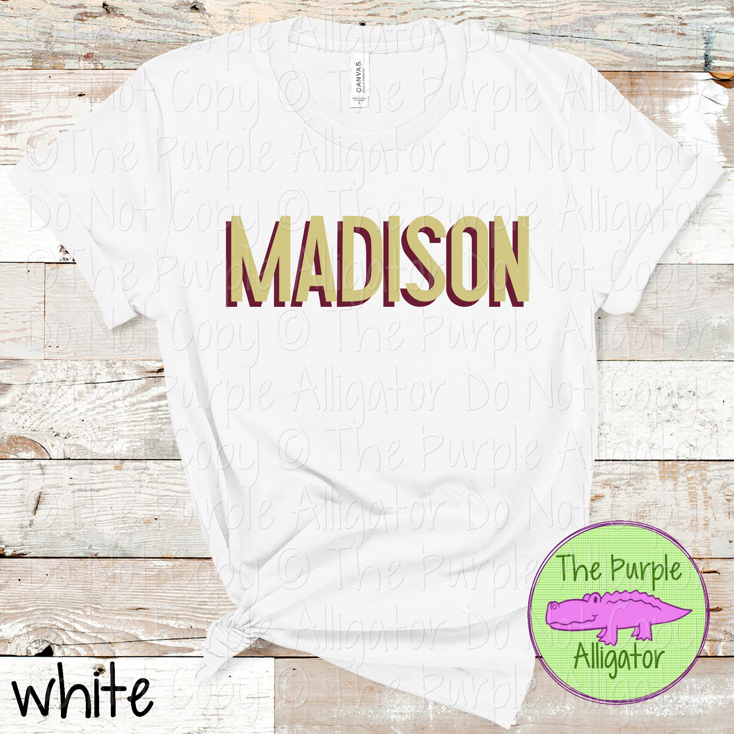 Madison NF Two-Tone Offset Spirit Design | Bold Two-Color Offset Text Design | CHOOSE YOUR DESIGN COLORS 0825 (d2f TPA)