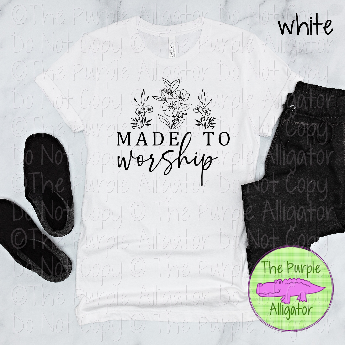 Made to Worship | Christian Faith Design - Inspirational Faith-Based Apparel for Women, Men & Youth - CHOOSE YOUR DESIGN COLOR (0424 DAC)