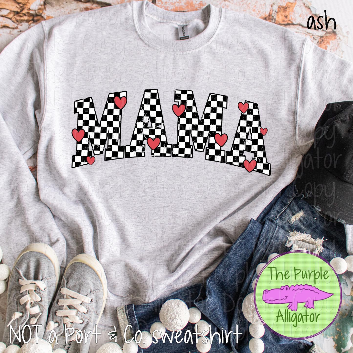 Mama Checks and Hearts 0125 (d2f HMD)