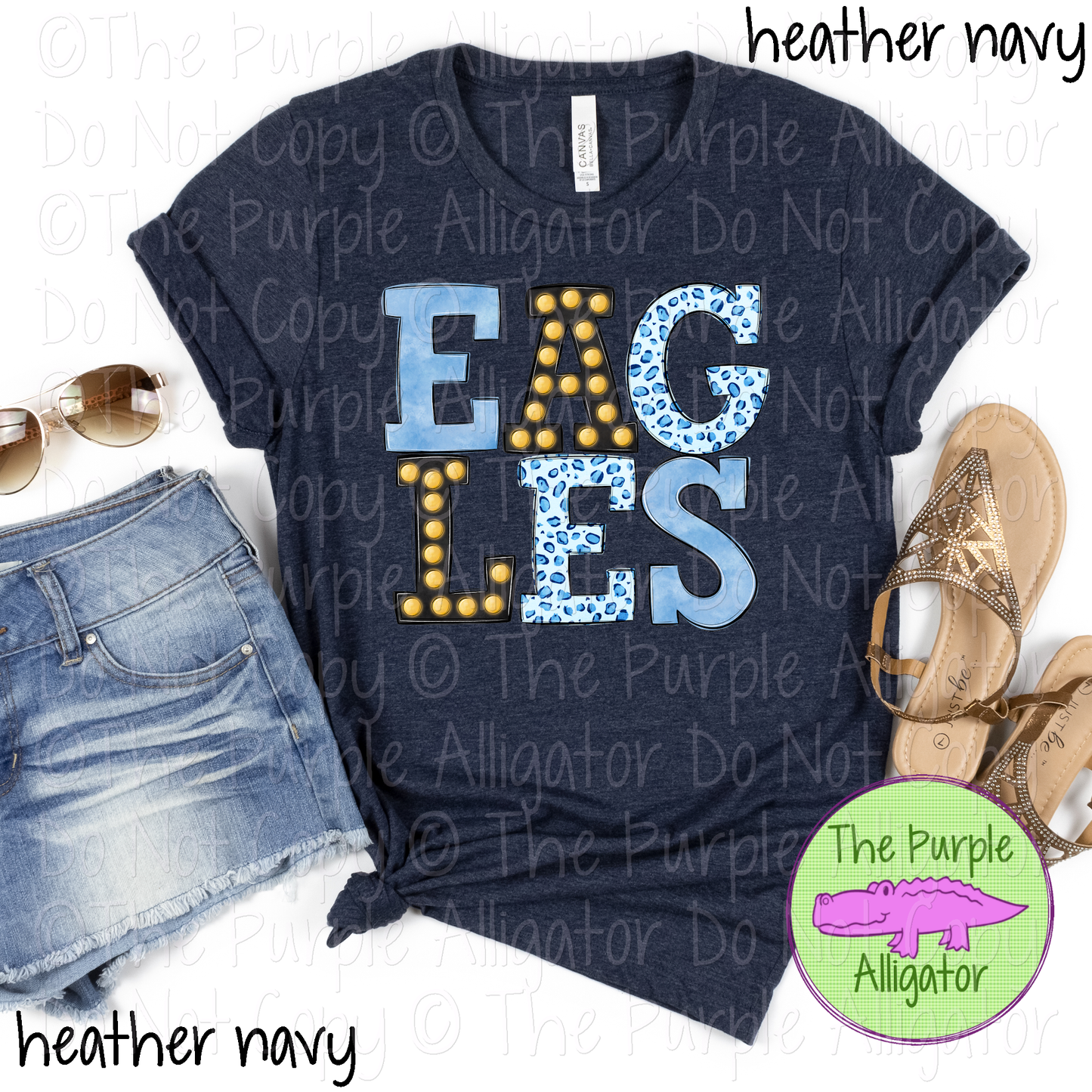 Eagles Marquee Varsity Mascot School Spirit Wear Team Gear 0325 (d2f TPA)