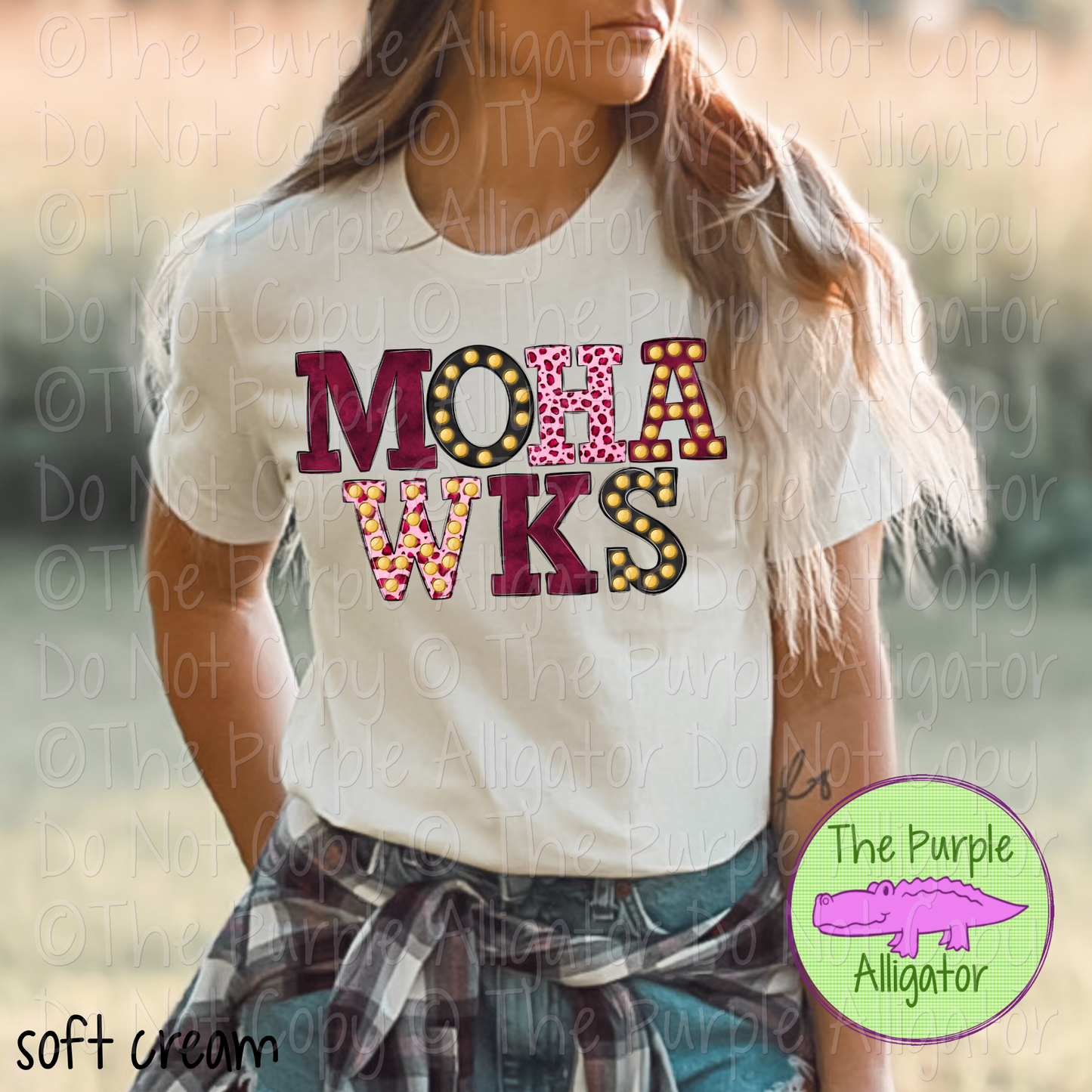 Mohawks Marquee Varsity Mascot School Spirit Wear Team Gear 0325 (d2f TPA)