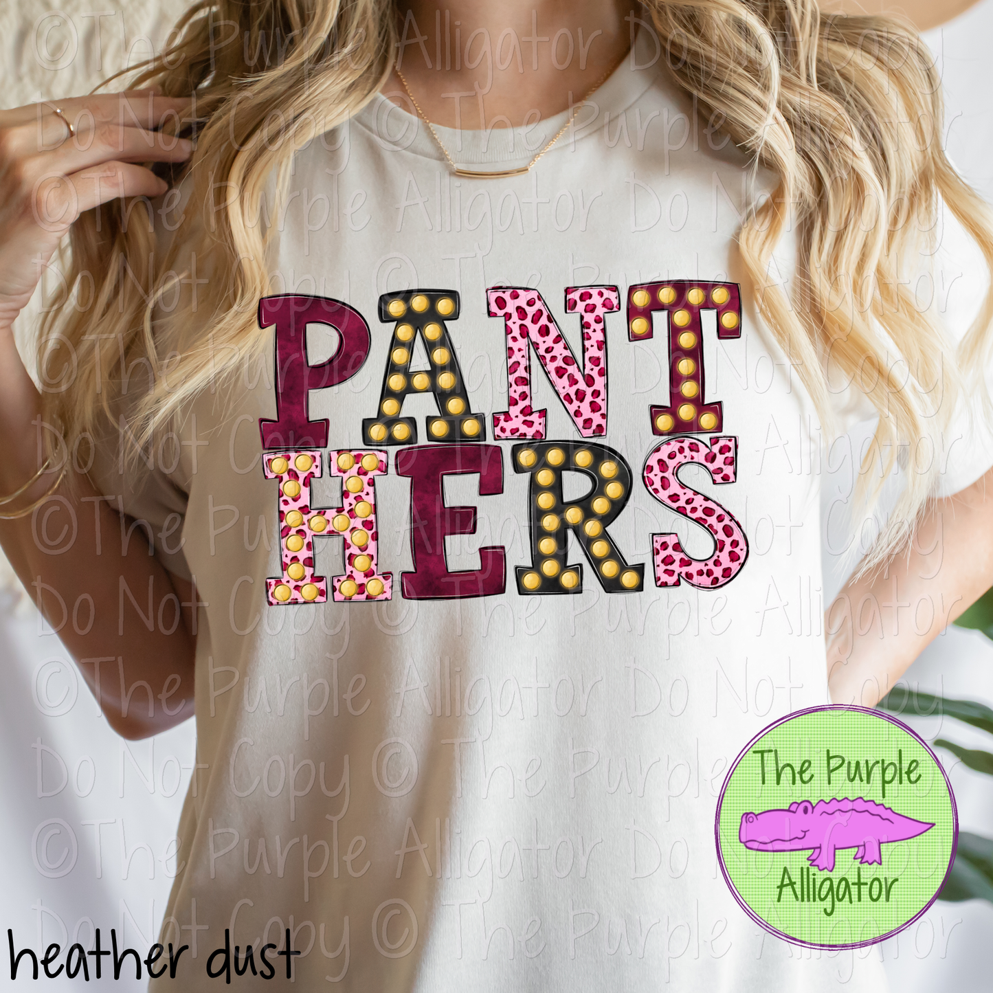 Panthers Maroon Marquee Varsity Mascot School Spirit Wear Team Gear 0325 (d2f TPA)