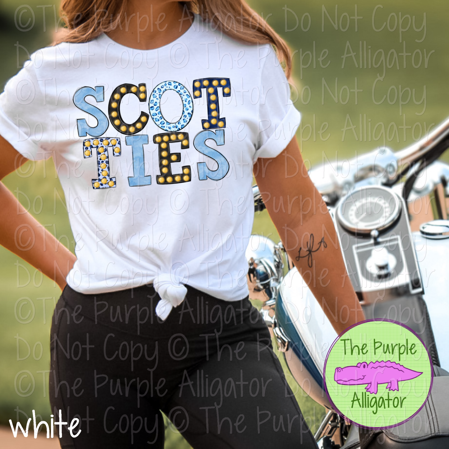 Scotties Marquee Varsity Mascot School Spirit Wear Team Gear 0325 (d2f TPA)