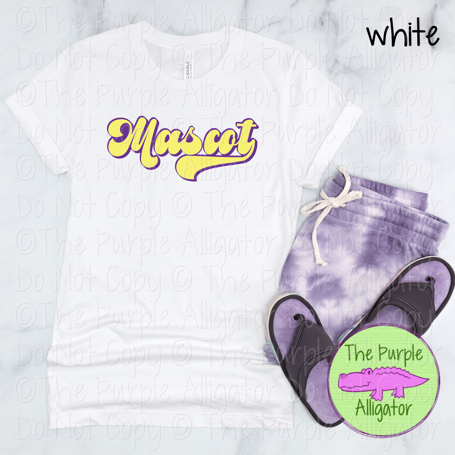 YOUR Mascot B-Retro | Custom Retro Mascot Spirit Wear for Fans & Teams - CHOOSE YOUR DESIGN COLORS 0725 (d2f TPA)