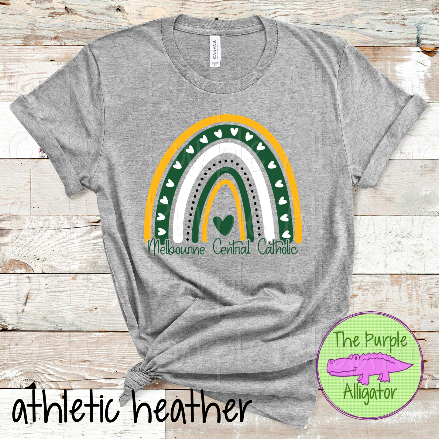 Melbourne Central Catholic Boho Rainbow | 3-Color School Rainbow Spirit Wear Design 0824 (d2f TPA)