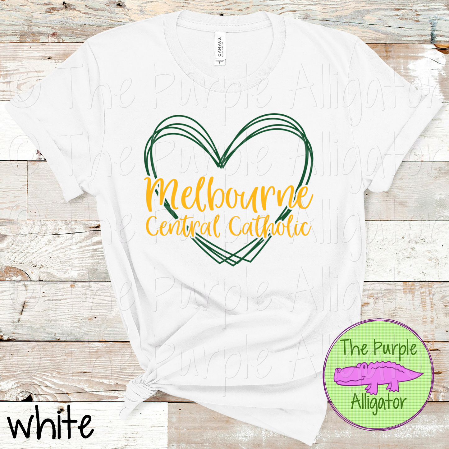 Melbourne Central Catholic Heart Frame School Spirit CHOOSE YOUR DESIGN COLORS (d2f TPA)