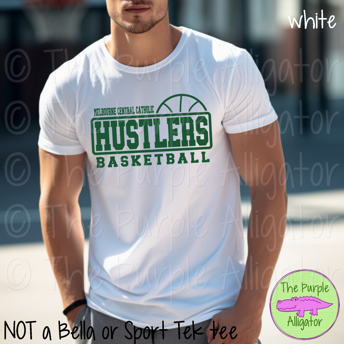 MCC Hustlers Basketball SC9 Mascot School Spirit - CHOOSE YOUR DESIGN COLOR (d2f TPA)